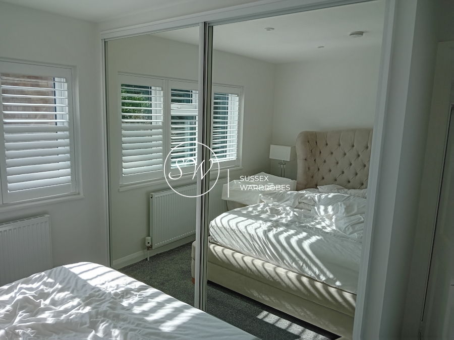 Photograph of replacement sliding wardrobe doors in Lindfield
