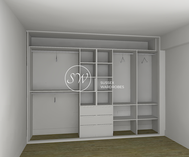 CAD Wardrobe Design Drawing