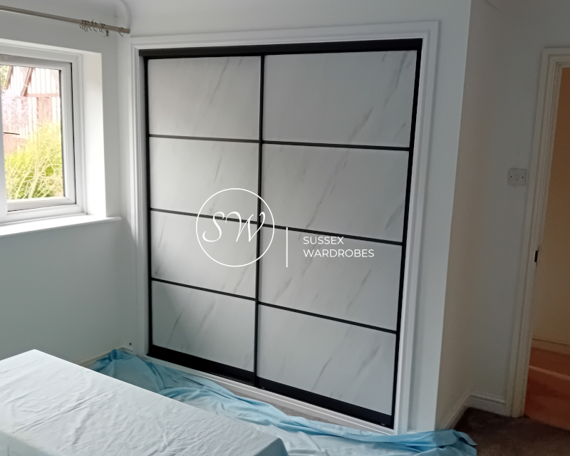 Marble Effect Fitted Wardrobe