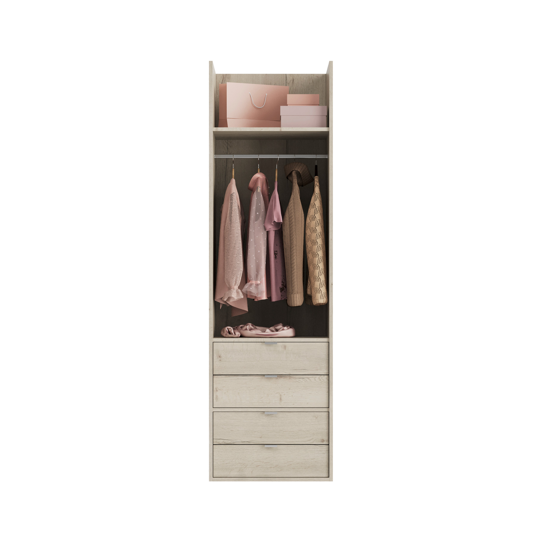 Single Hanging Four Drawer Unit