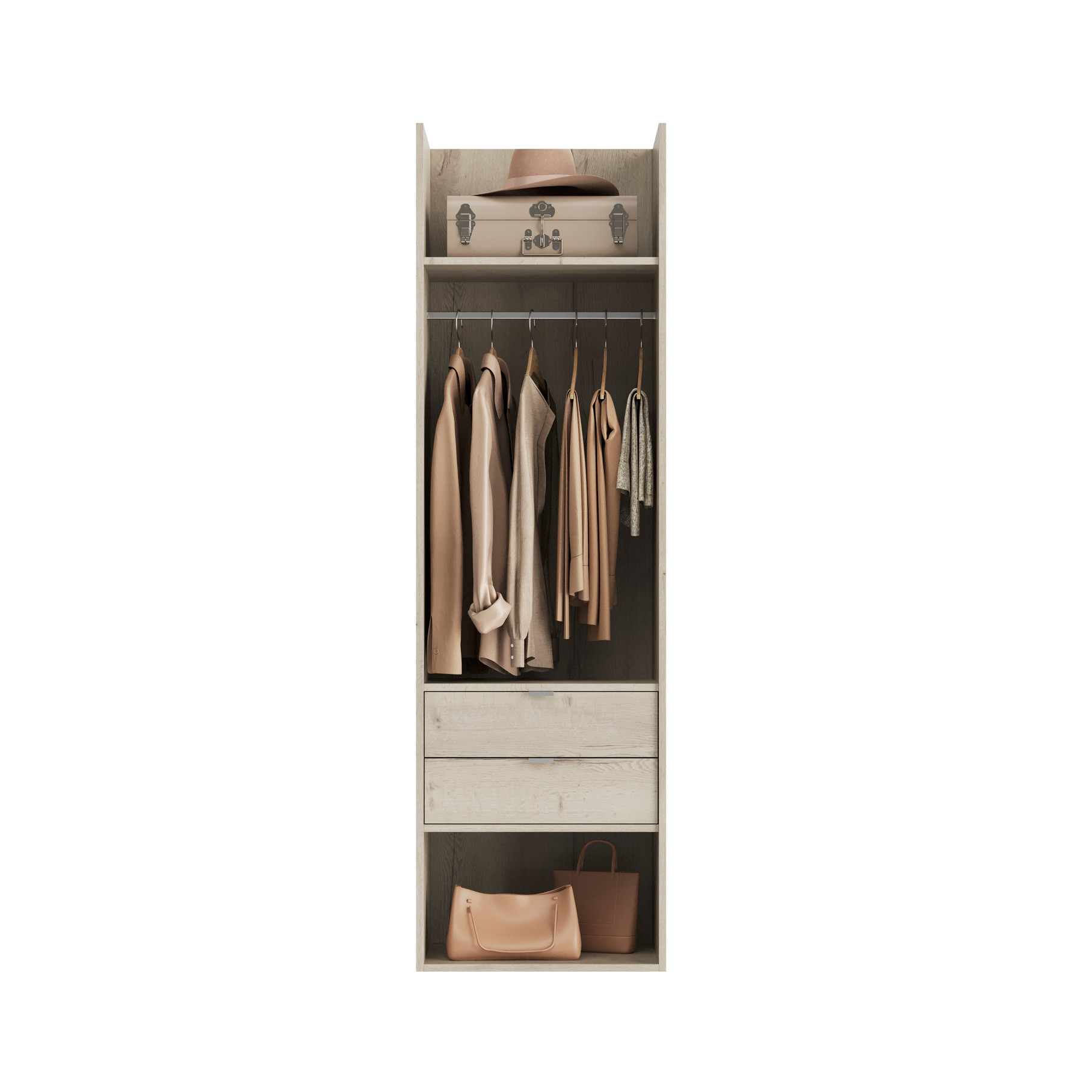 Single Hanging Two Drawer Unit