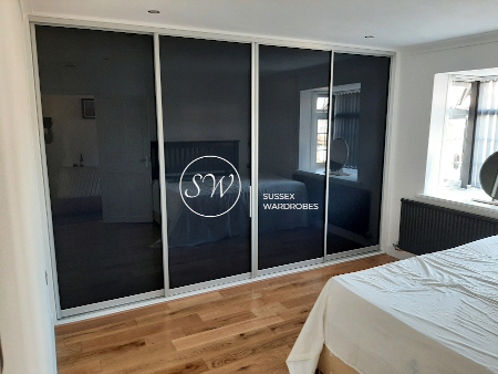 Anthracite Glass Fitted Wardrobe Doors